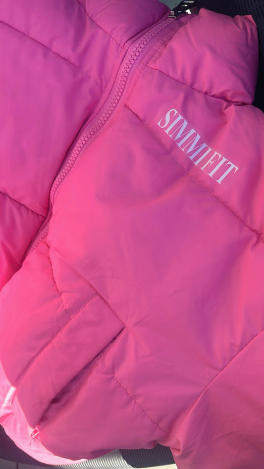 Cropped Pink Puffer